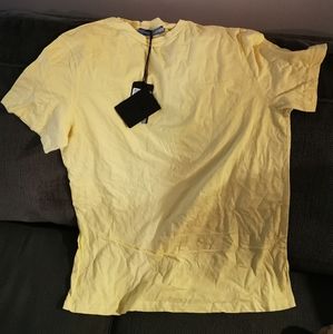 new men prada shirt M new yellow t-shirt